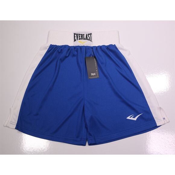 Everlast Blue/White Amateur Competition Trunks Boxing MMA Shorts XS New! - Picture 1 of 5